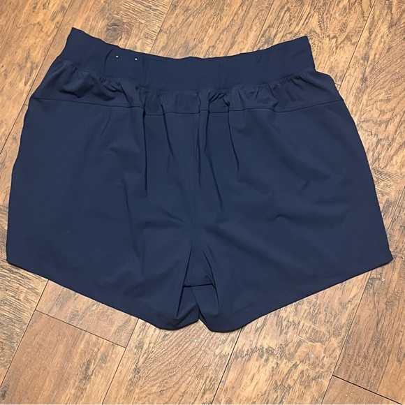 Livi Activewear Shorts Blue Elastic/ribbed wide waistband lined drawstring 22/24 - Picture 11 of 11